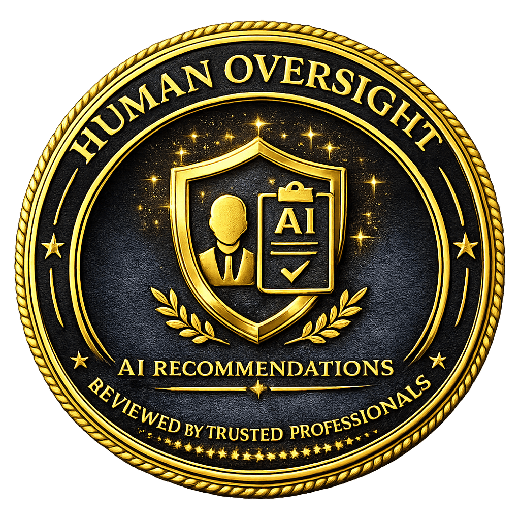 Human Oversight — AI recommendations reviewed by trusted professionals
