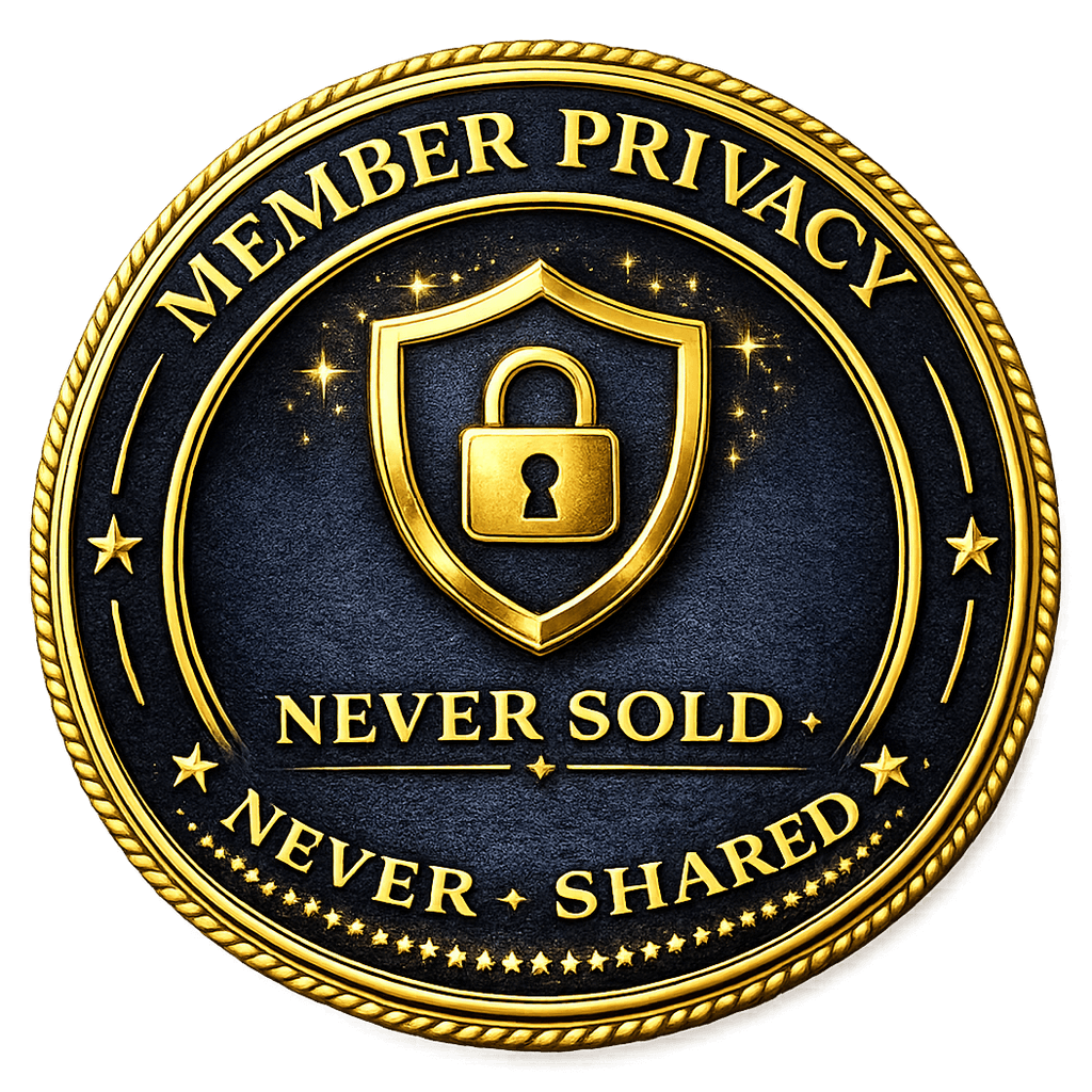 Member Privacy — never sold, never shared